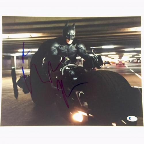 CHRISTIAN BALE Signed BATMAN Dark Knight Rises 11x14 Photo BAS COA Beckett PSA