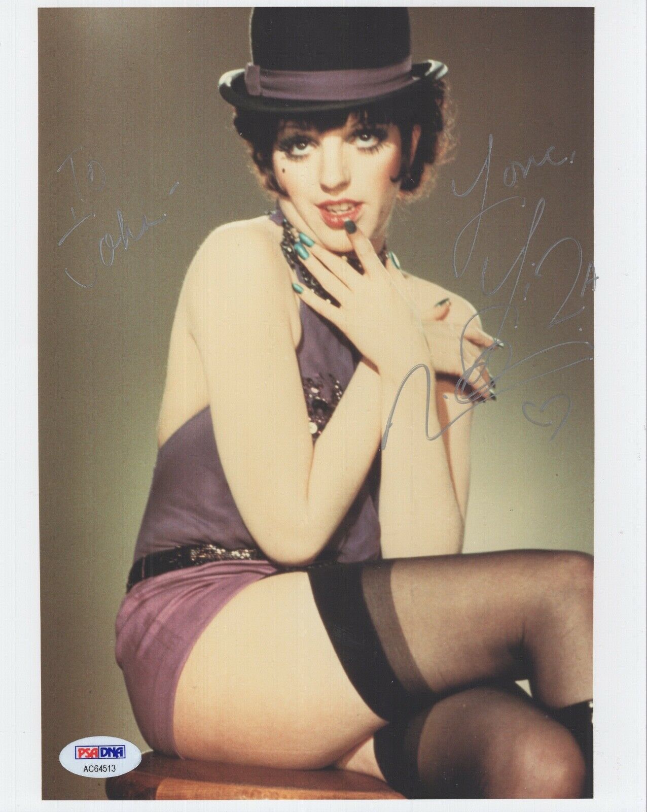 Liza Minnelli Signed RARE 16x20 Autographed Photo JSA.