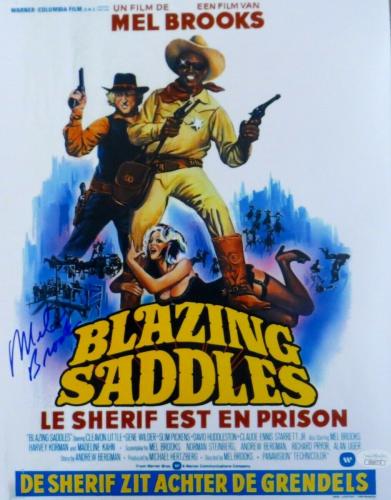 #4A96757 Gene Wilder Signed Blazzing Saddles Autographed 12x18 Poster PSA/DNA 
