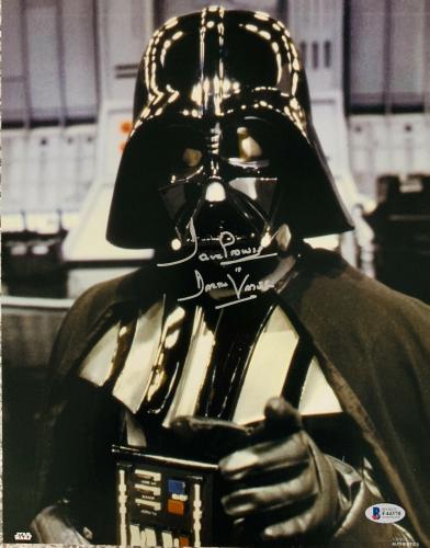 Dave Prowse Signed Star Wars Darth Vader 11x14 Photo Beckett BAS 15