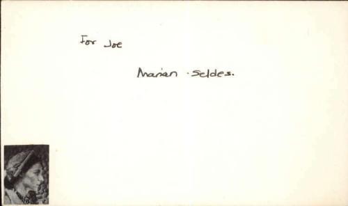 Marion Seldes D.2014 Actress Home Alone 3 signed 3"x5" index Card