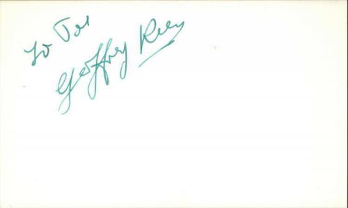 Geoffrey Keen D.2005 Actor James Bond Films signed 3"x5" index Card