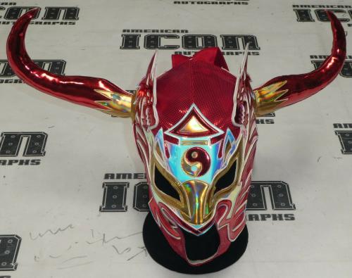 Dragon Lee Signed Auto Semi Pro Mask Bas Coa Lucha Libre Cmll Njpw Ingobernables