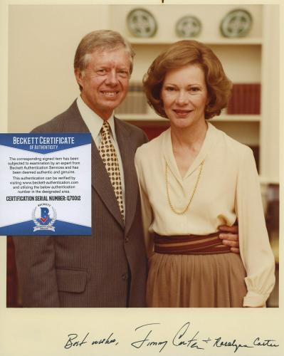 President Jimmy Carter and Rosalynn Carter signed Checks 