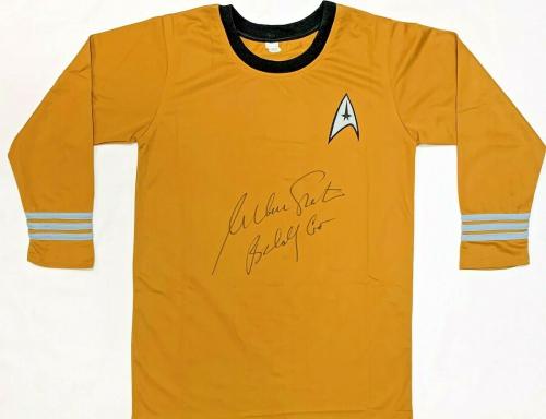 William Shatner "Boldly Go" Autographed Star Trek Shirt JSA Authentication