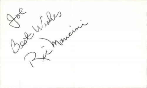 Ric Mancini D.2006 Actor Ghostbusters Signed 3" x 5" Index Card