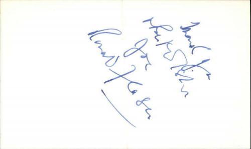 Ronald Fraser D.1997 Actor Doctor Who Signed 3" x 5" Index Card