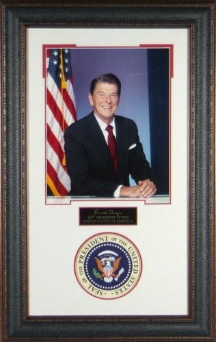 RONALD REAGAN USA 40TH PRESIDENT NAMEPLATE FOR AUTOGRAPHED SIGNED BOOK-PHOTO 