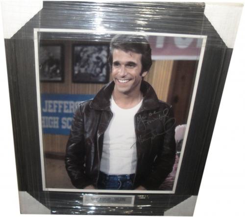 Henry Winkler Hand Signed Auto 16x20 Photo Happy Days You are Powerful Framed