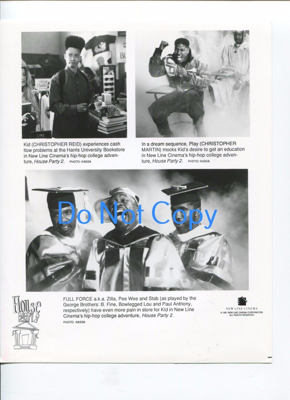 Christopher Reid Christopher Martin Kid N Play House Part 2 Press Movie Photo