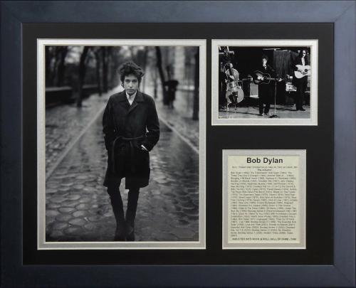 11x14 FRAMED BOB DYLAN ALBUM LIST TIMES THEY ARE A CHANGING HOF 1988 8X10 PHOTO
