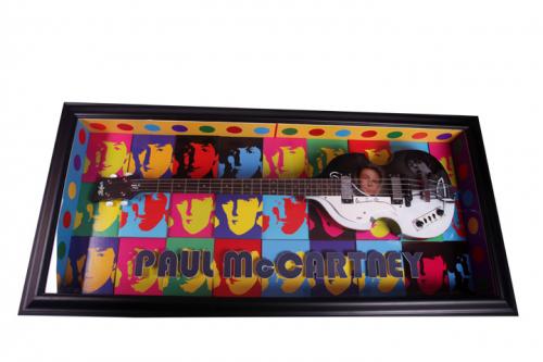 Beatles Paul McCartney Cased Airbrushed Hofner Bass Guitar Preorder PSA AFTAL