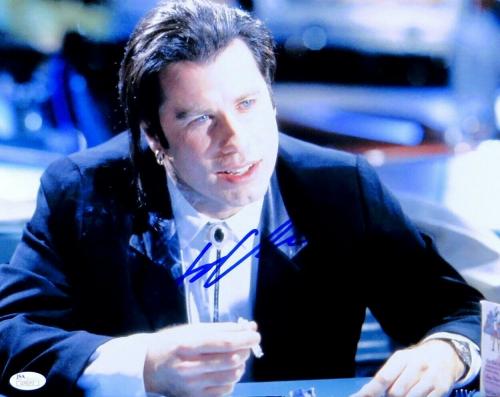 John Travolta Signed Autographed 11X14 Photo Pulp Fiction Vincent JSA U76373