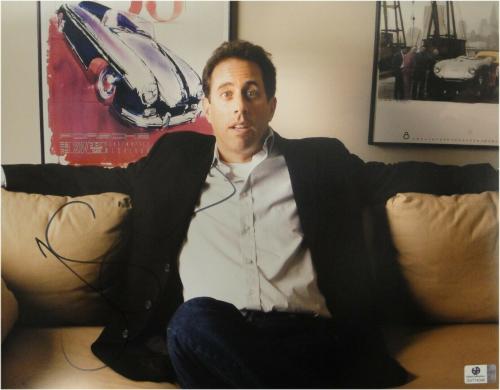Jerry Seinfeld Signed Autographed 11X14 Photo Comedian on Couch JSA U16749