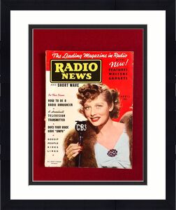 1938, Lucille Ball, "RADIO NEWS" Magazine (No Label)) (Scarce)  (I Love Lucy)