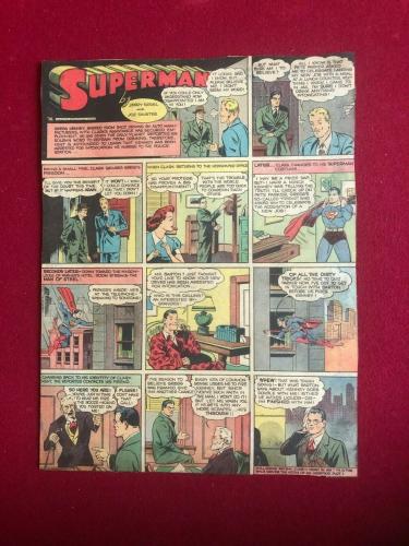 1941,SUPERMAN (Siegel & Shuster),Full Page Sunday Comic Strip (Scarce / Vintage)