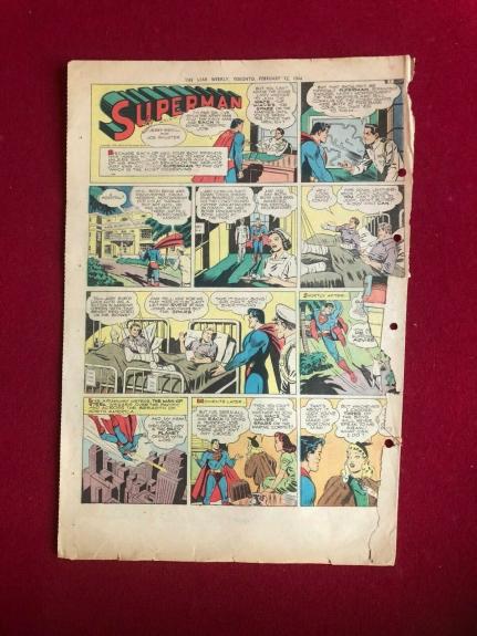 1944, SUPERMAN, Sunday Comic Strip (Scarce / Vintage) Siegel & Shuster
