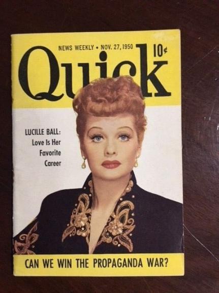 1950, Lucille Ball, "Quick" Magazine