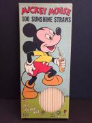 1950's Walt Disney, "Un-Opened" Mickey Mouse Paper Drinking Straws