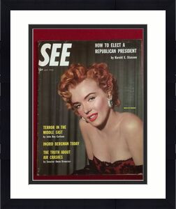 1952, Marilyn Monroe, "SEE" Oversize Magazine (No Label) Scarce