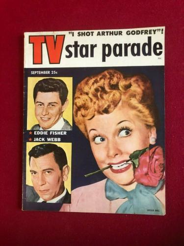 1954, Lucille Ball, "TV Star Parade"  Magazine (No Label) Scarce / Vintage