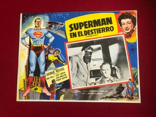 1954, Superman, "Mexican Movie Lobby Card" (Scarce / Vintage)