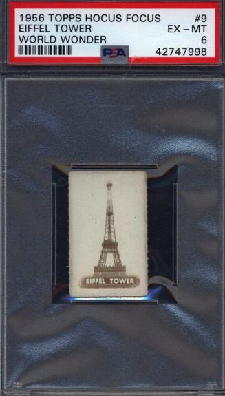 1956 Topps Hocus Focus World Wonder #9 Eiffel Tower PSA 6 pop 1 (None Higher)