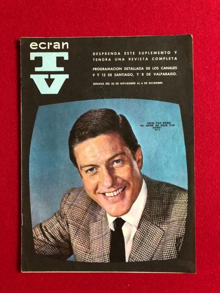 1960's, Dick Van Dyke, "ECRAN" TV Magazine (Scarce)