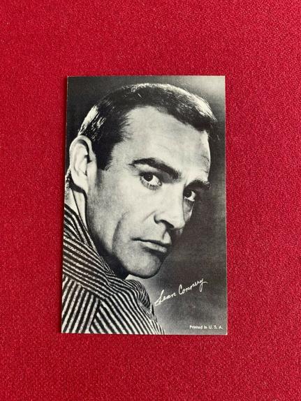 1960's, Sean Connery, "Exhibit" Card (Scarce / Vintage) James Bond 007
