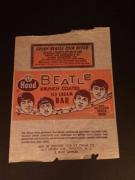 1964, Beatles, "Un-Used", Ice Cream Bar Wrapper