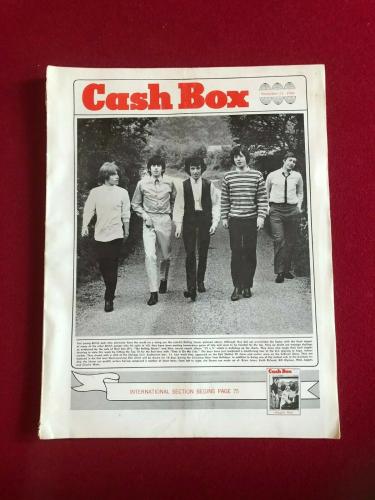 1964,Rolling Stones,"Cash Box" Magazine (No Label) Scarce / Vintage(Mick Jagger)