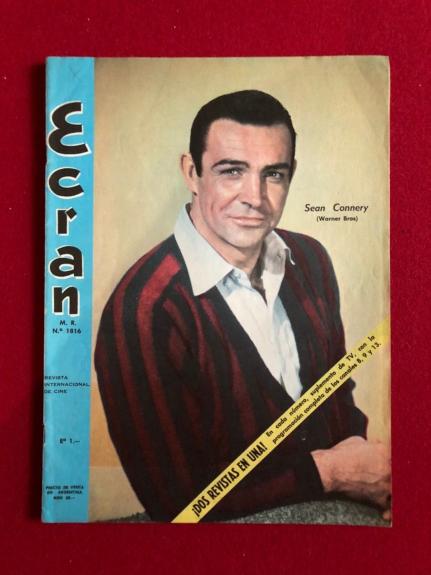 1965, Sean Connery (James Bond) , "ECRAN" Magazine (No Label) Scarce