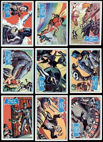 1966 Topps Batman Blue Bat Complete Set - Premier 6.5 - EX/MT+