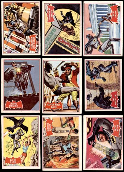 1966 Topps Batman Red Bat Complete Set 4 - VG/EX