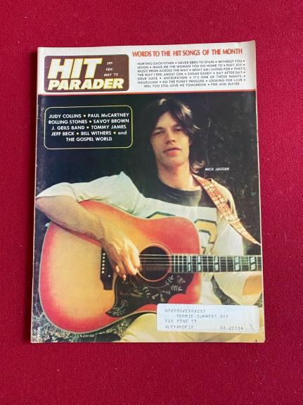 1972, Mick Jagger (Rolling Stones) "HIT PARADER" Magazine (Scarce / Vintage)