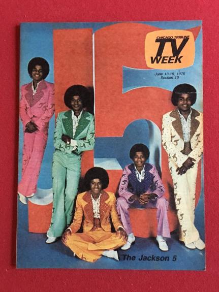 1976, Michael Jackson (The Jackson 5), "Chicago TV WEEK" Guide (Scarce)