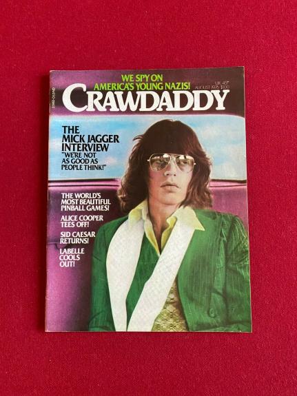 1976, Mick Jagger, "CRAWDADDY" Magazine (No Label) Vintage / Scarce