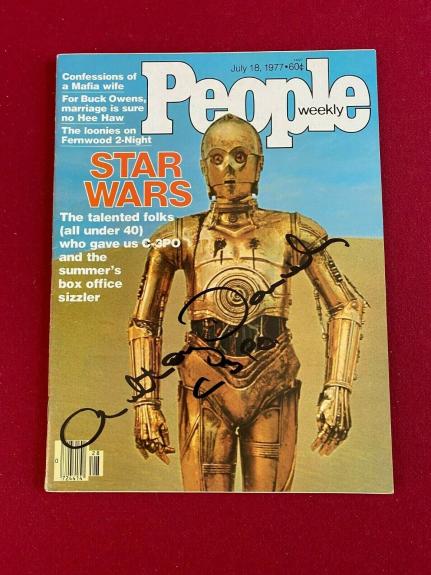 1977, Star Wars, Anthony Daniels, "Autographed" (JSA) "People" Magazine (Scarce)