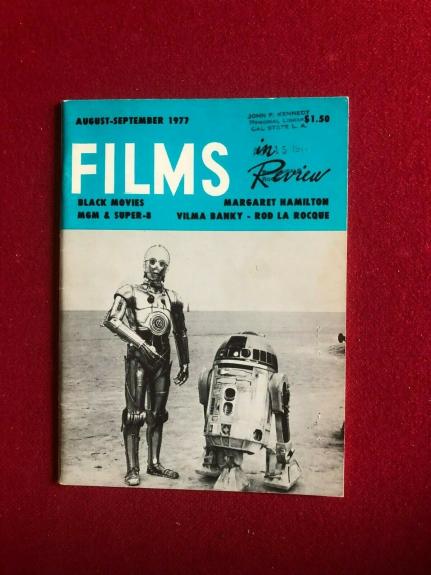 1977, Star Wars, "FILMS in Review" Magazine (Scarce / Vintage)