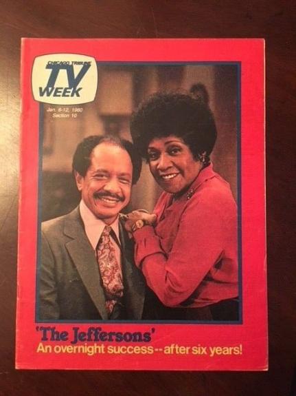 1980, The Jeffersons, "TV WEEK" Guide (Chicago Tribune)
