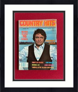 1982, Johnny Cash, "COUNTRY HITS" Magazine (No Label) Scarce / Vintage