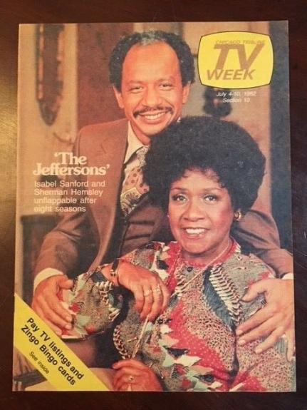 1982, The Jeffersons, "TV WEEK" Guide (Chicago Tribune)