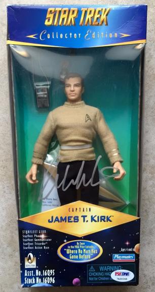 1996 William Shatner Signed Star Trek Captain Kirk Collectors Figure PSA/DNA COA