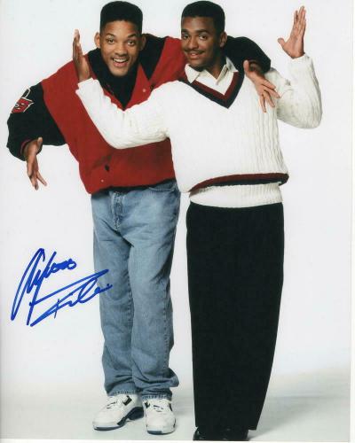 Fresh Prince Of Bel Air Autograph Signed 6x4 Photo DW Will Smith & Alfonso Ribeiro 