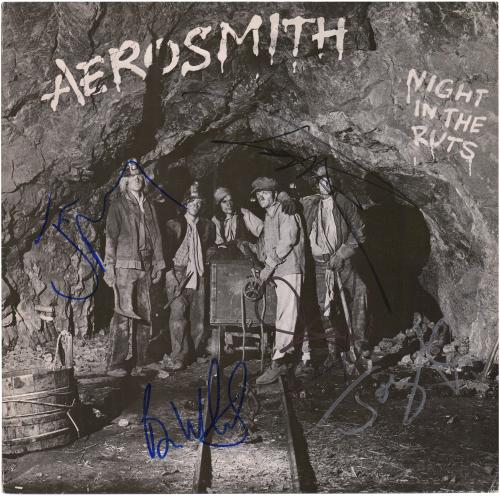 Aerosmith Autographed Night in the Ruts Album with 5 Signatures - JSA