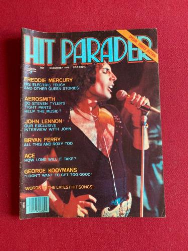 1975, Freddie Mercury (QUEEN), "HIT PARADER" Magazine (No Label) Scarce /Vintage