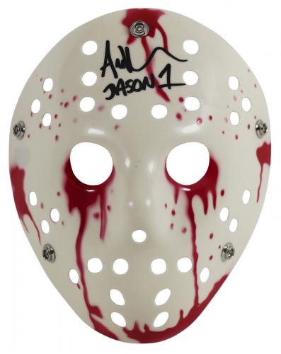 Ari Lehman Friday The 13th Jason 1 Signed White Jason Mask BAS Witness