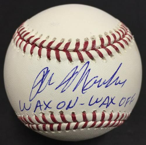 Ralph Macchio Karate Kid Signed Baseball INS Wax on Wax Off Mint Autograph PSA