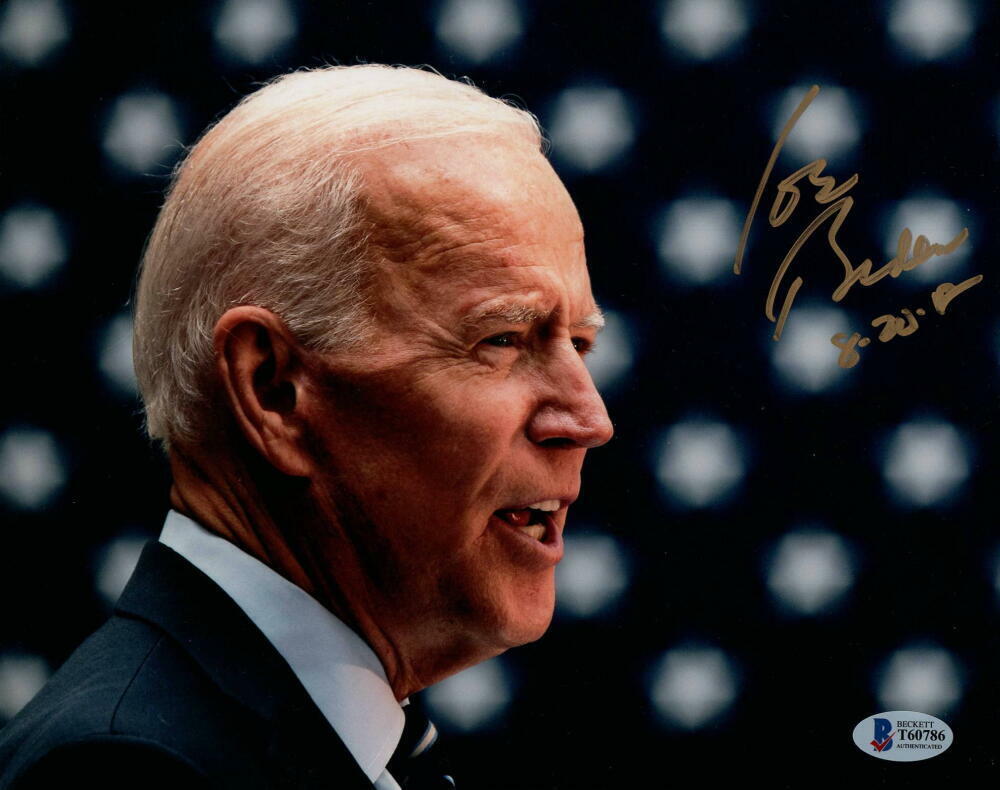 46TH PRESIDENT JOE BIDEN SIGNED AUTOGRAPH 8x10 PHOTO ...