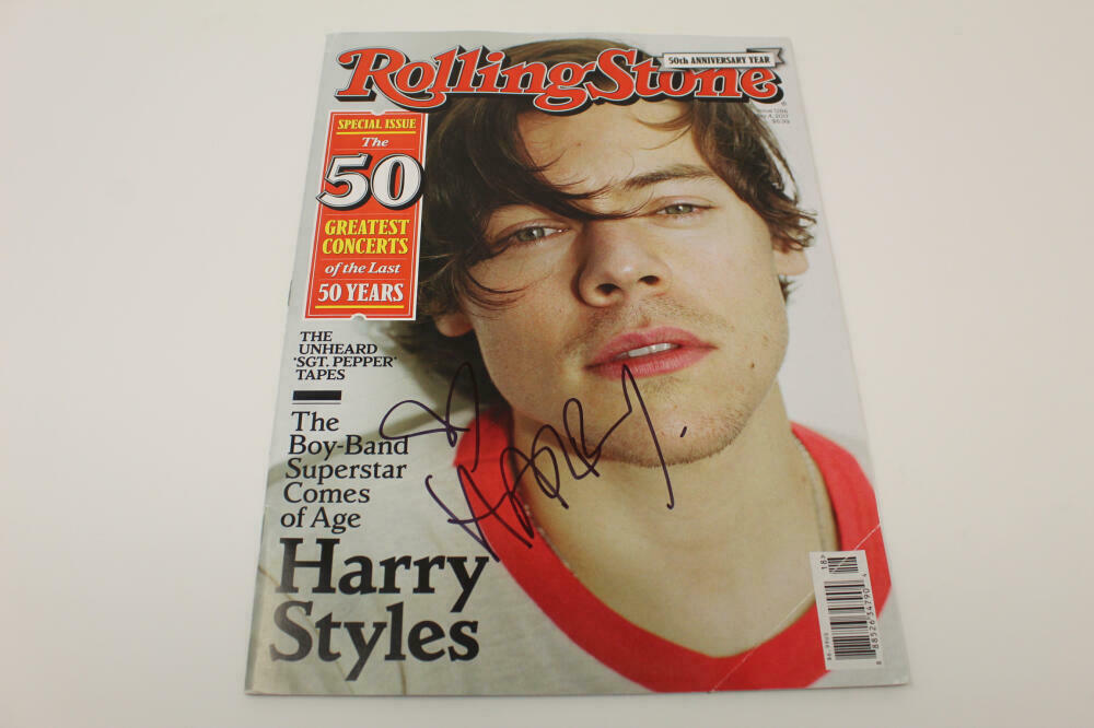Harry Styles Signed Autograph Rolling Stone Magazine - One 